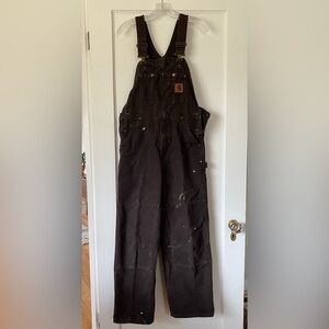 Carhartt Dark Brown Overalls
